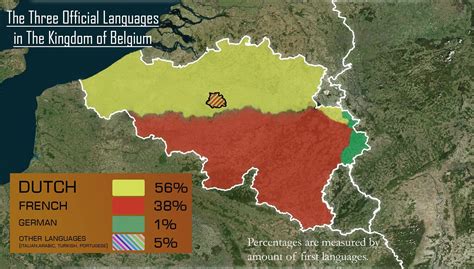 belgium official language map